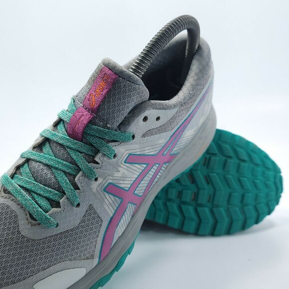 ASICS Gel-Scram 6 Athletic Running Shoe Womens Size 6.5 1012A730 Gray Purple - Picture 8 of 9